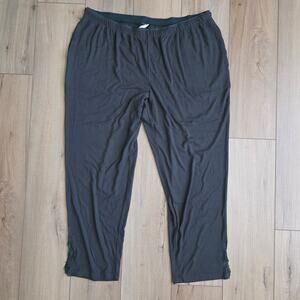 Soma Cool Nights Rib Ankle Dark Everglade Pajama Pants Women Sz XXL